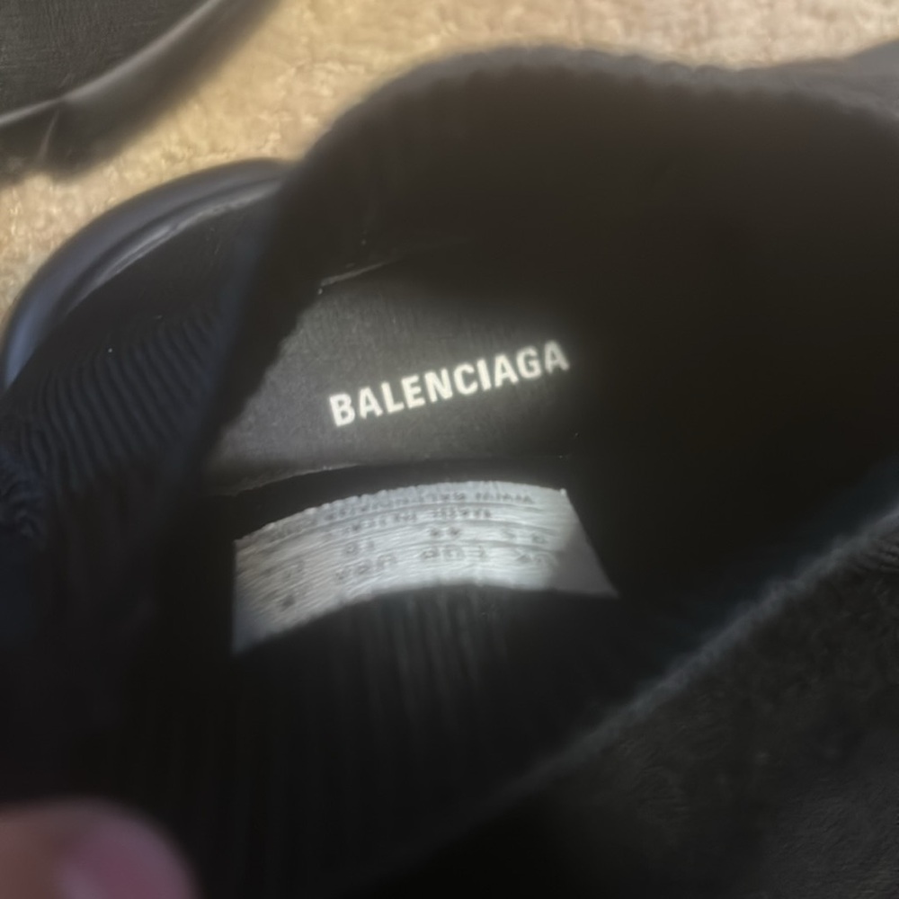 Balenciaga Black Knit Sneakers - Picture 7 of 7